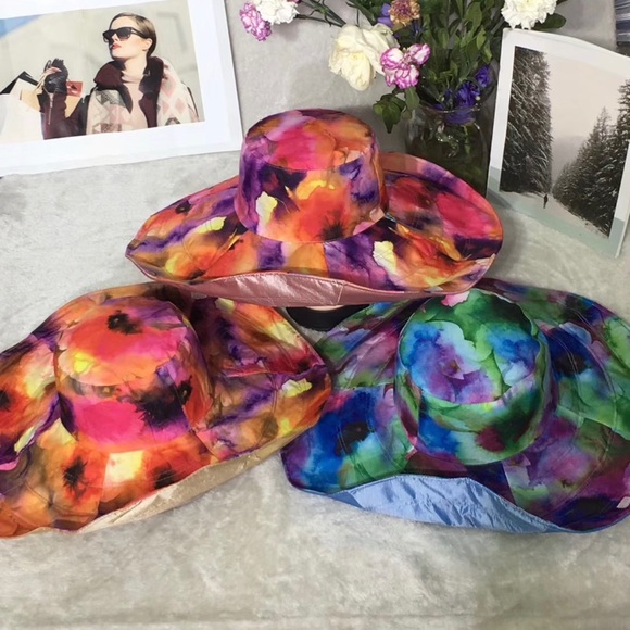 NEW-Reversible Foldable Wide Brim Floppy Sun Hat - Picture 7 of 8